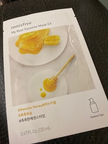 pinkgorgor-INNISFREE專屬真萃鮮榨麥盧卡蜂蜜面膜_1