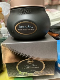 劉肥貓-SABON死海鑽奇三合一磨砂面膜_1