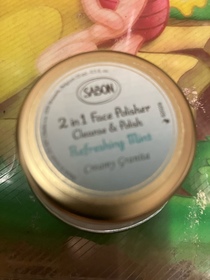 劉肥貓-SABON舒活薄荷清新瑩亮2合1 面部磨砂潔面霜_1